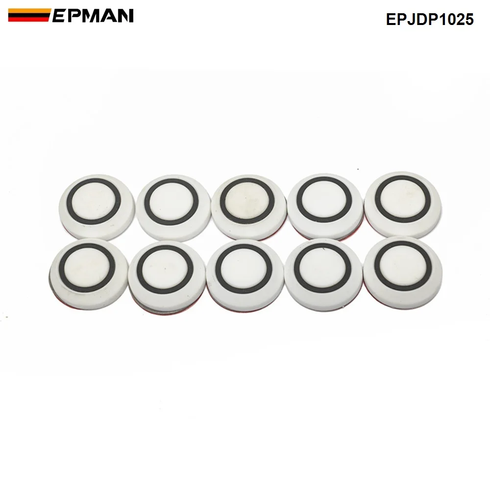 EPMAN 10 шт. отделка двери защита углового бампера круглый защитный стикер автомобиля анти-столкновения против царапин EPJDP1025 - Цвет: Белый