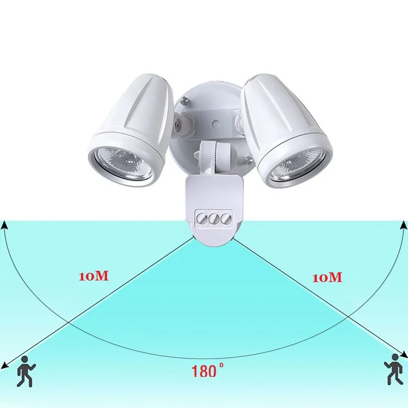 AC 100-240V PIR лампы для датчика движения наружная настенная лампа светодиодный светильник садовая безопасность уличное освещение крыльца