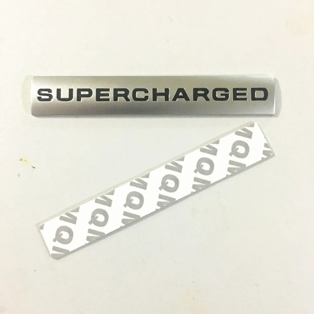 3D цинковый сплав металла Supercharged для двигателя крыла капот багажника авто стикер
