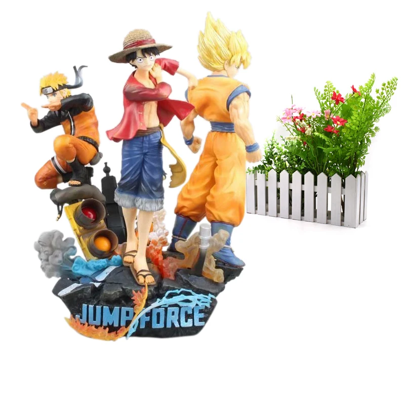 Amine Jump Force Dragon Ball Z ONE PIECE Наруто ПВХ фигурка Луффи Сон Гоку фигурка игрушка Узумаки Наруто Модель игрушки