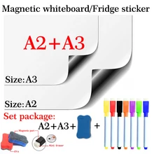 A2+ A3 магнитная доска гибкий диск магнит холодильник набор пакет мягкая школьная офисная кухня Маркерная Доска памятка белая доска