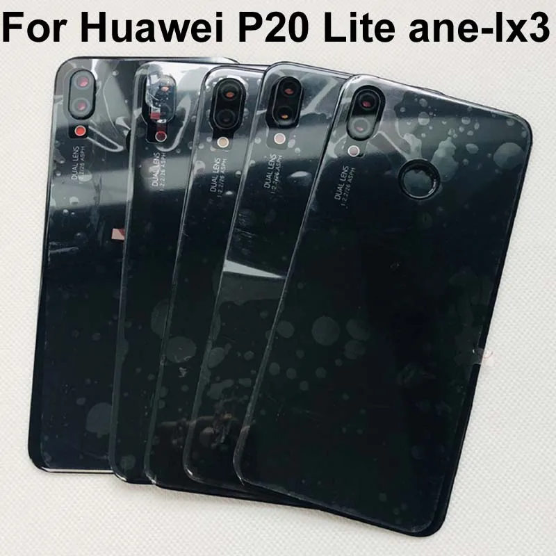 Задняя стеклянная крышка для Huawei P20 Lite / Nova 3E ane lx3 чехол корпуса аккумуляторной