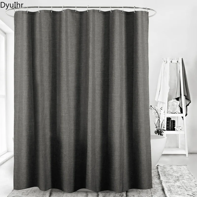 

Современная утолщенная Водонепроницаемая душевая занавеска из полиэстера в минималистическом стиле с защитой от плесени DyuIhr