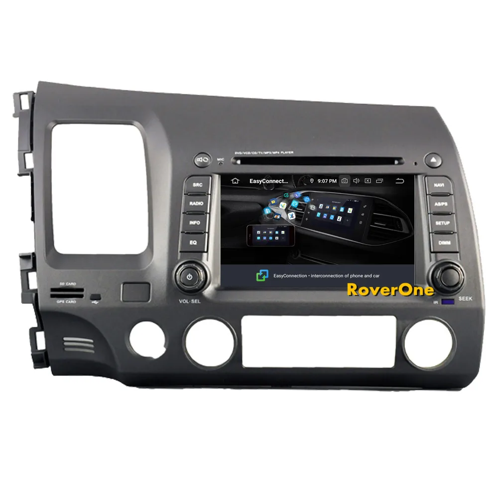 Flash Deal RoverOne Car Radio Stereo For Honda For Civic 2006 - 2011 Android 9.0 Octa Core DVD GPS Navigation Central Multimidia PhoneLink 18