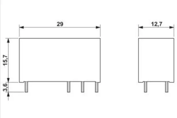 10 pcs REL-MR-24DC/21HC 2961312 1NO + 1NC | 24VDC | 조명 없음 | 16A 릴레이 모듈
