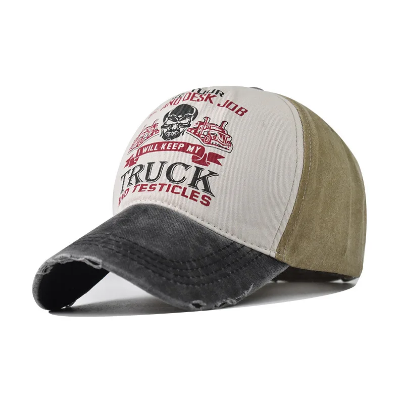 New Men's Baseball Cap Women Snapback Embroidery Fish Bone Dad Hat