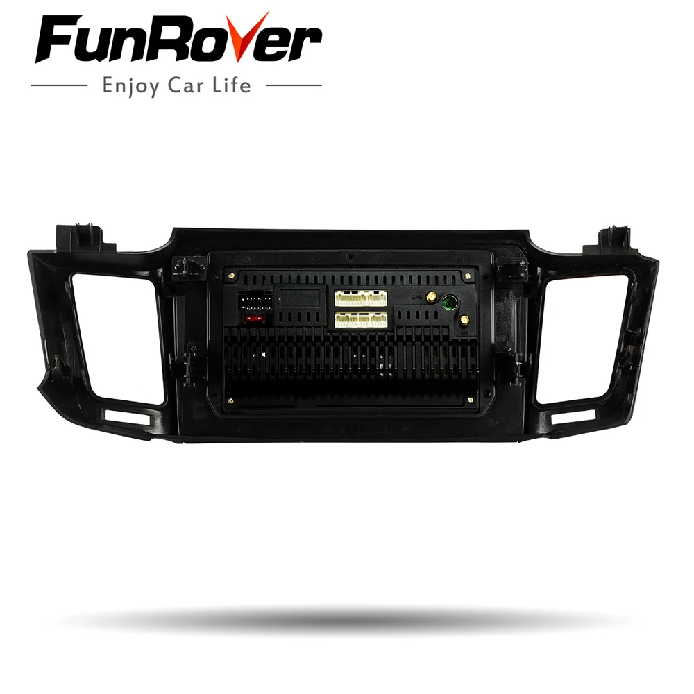 Clearance Funrover 2.5D+IPS car multimedia player android 9.0 2 din dvd For Toyota RAV4 2013 2014 2015-17 stereo car radio gps navigation 4