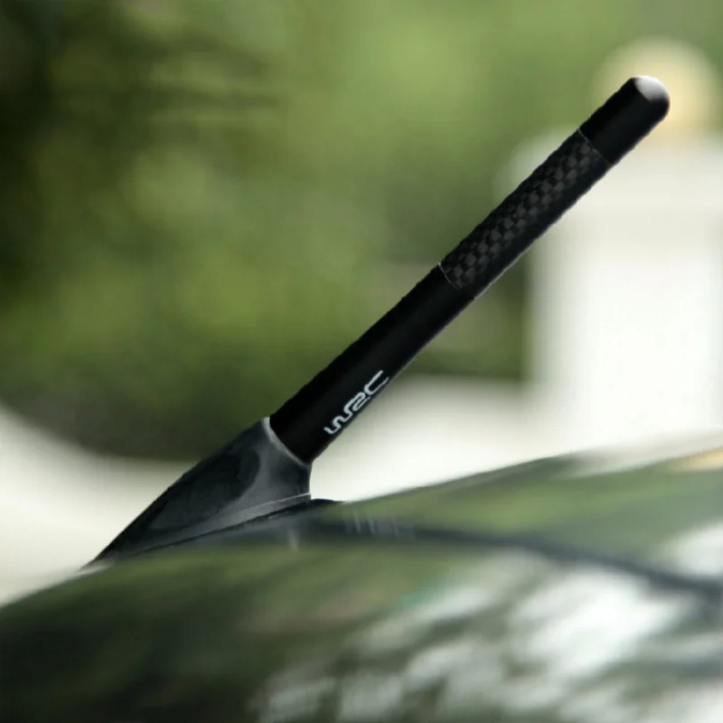 12cm Carbon Fiber Short Radio Antenna for Renault Koleos Twingo Scenic Megane Fluence Latitude Clio 1/2/3/4 Roof Car Styling