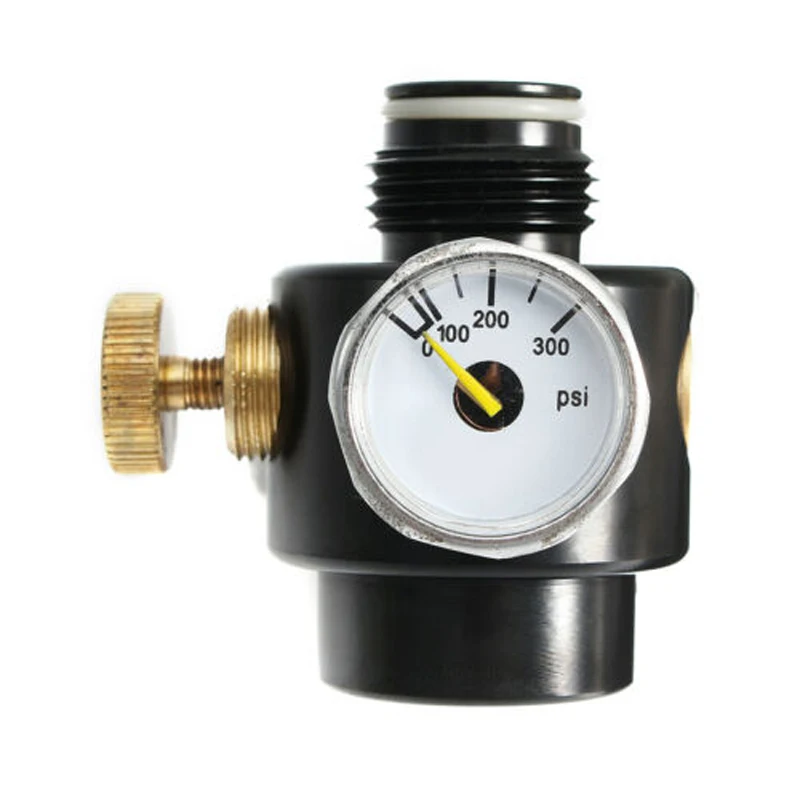 Пейнтбол CO2 давление воздуха Регулирующий клапан 1500psi вход Макс 0-300psi выход
