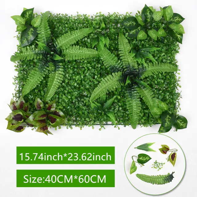NEW Artificial Green Plant Lawn Carpet for Home Garden Wall Landscaping  Plastic Lawn Door Shop Backdrop Grass 4