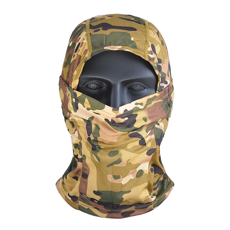Airsoft – casque de Camouflage Multicam pour Paintball Wargame, militaire, Airsoft, Protection complète du visage, pour CS