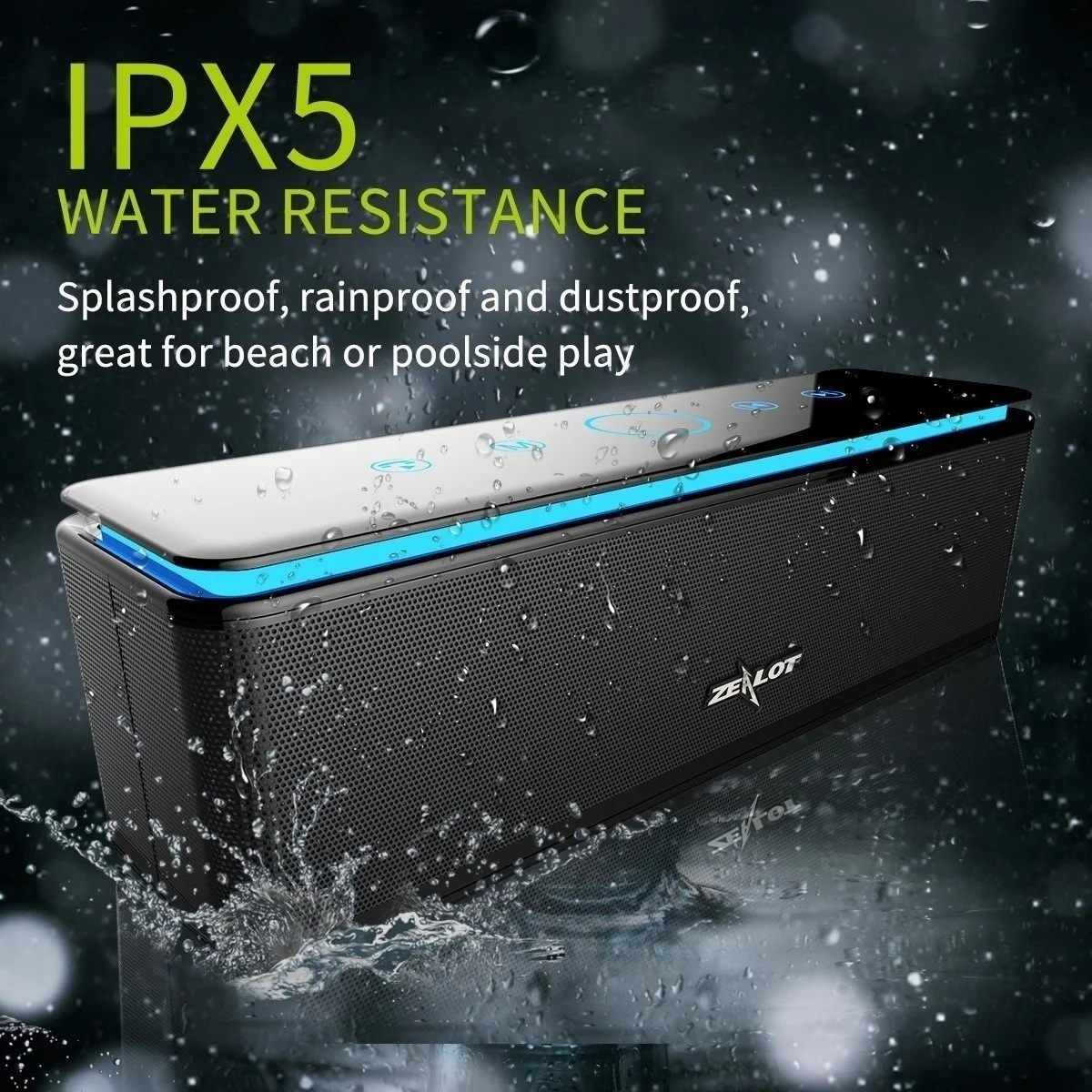 

S7 3D Stereo Wireless Bluetooth Speaker Touch Control Soundbar 26W AUX TF Card Play 20h Playback With Microphone 8000mAh