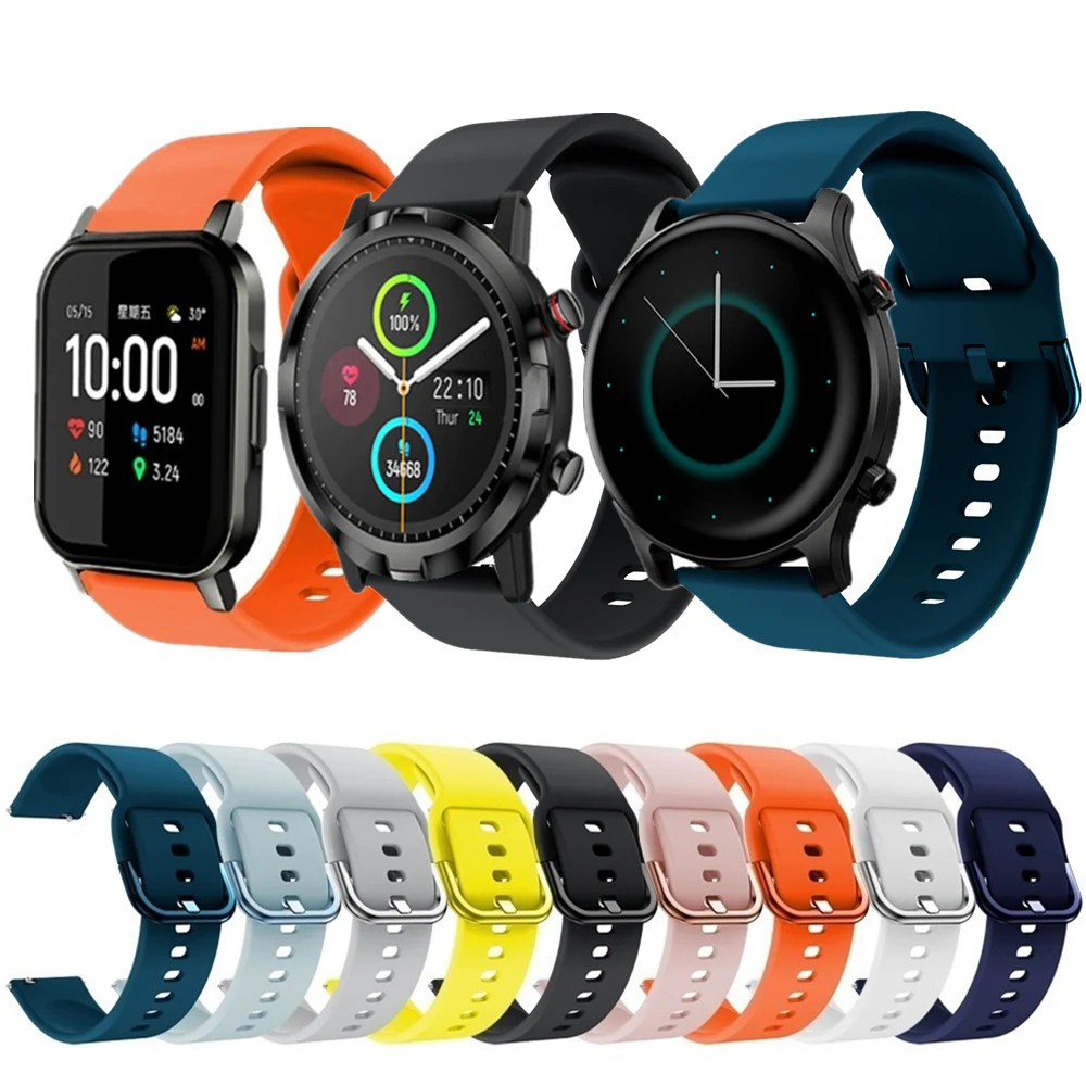 

Silicone Strap For Haylou RT LS05S RS3 LS04 Smart Watch Bands Accessories For Haylou Solar LS05 LS02 Waterproof Sport Bracelet