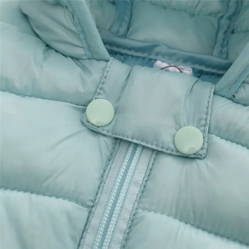 Chlidren Kids Boys Girl Winter Coats Jacket Zip Thick Ears Snow Hoodie Outwear (14)