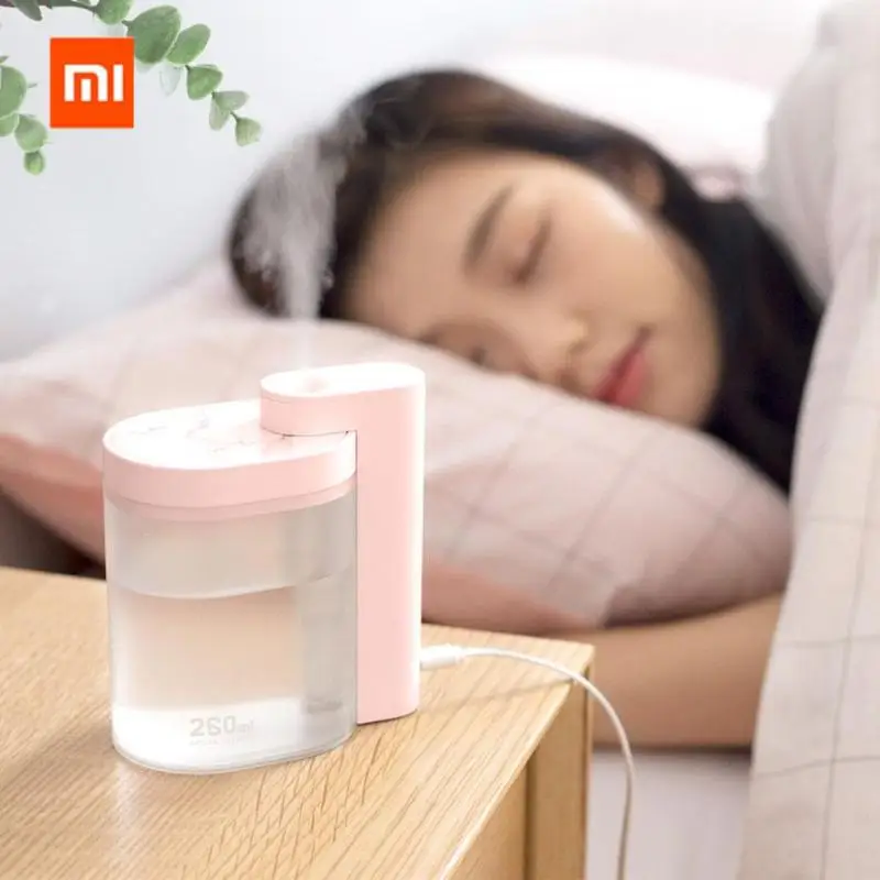 

Xiaomi SOTHING 260ml Air Humidifier Mute Ultrasonic Humidifier Purifying Humidifier Mini Tabletop Air Purifier USB Charging