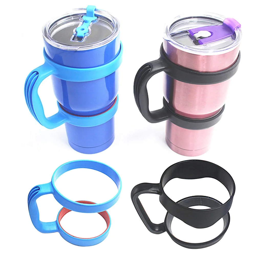 Portable Anti-Slip Tumbler Holder Cup Handle with Double Rings for Yeti 30oz  Cups Travel Water Mugs - AliExpress