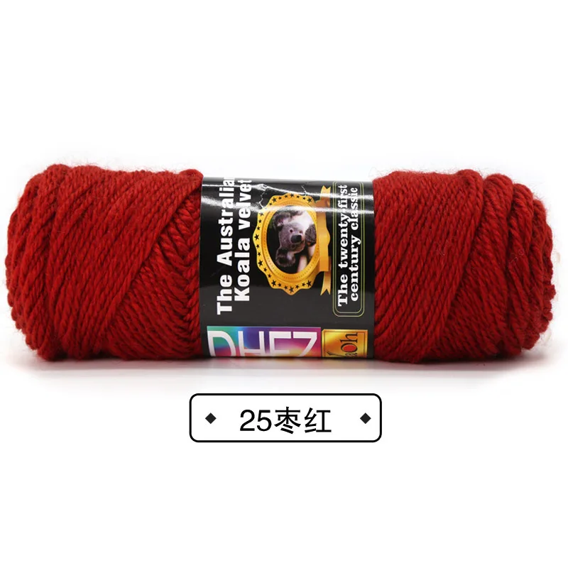 NO.25 12 s/3 100 г/шт. 10 шт./лот шерстяная пряжа для вязания крючком - Цвет: NO.25
