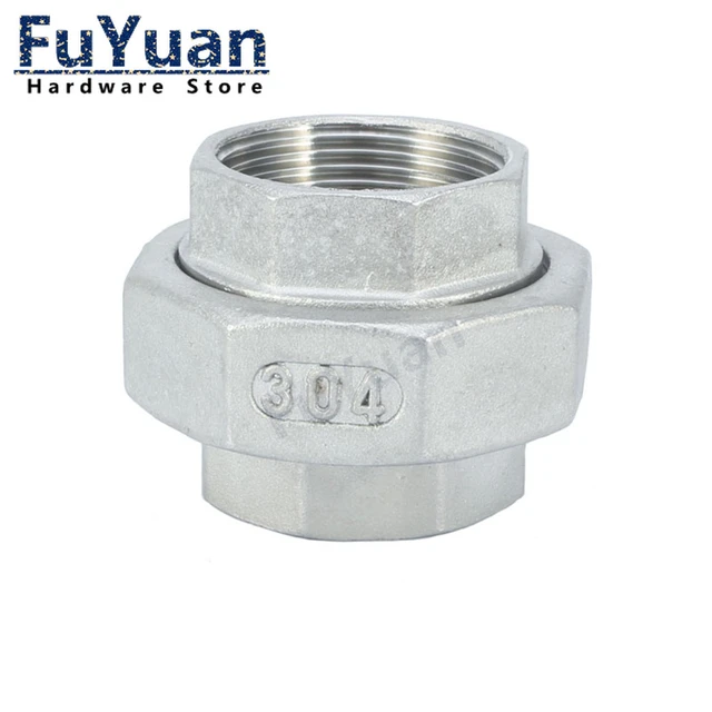 Screw Water Pipe Joint 1/8'' - 4'' Bspt Female Threaded Union Stainless  Steel Ss 304 Cast Pipe Fitting Class 150 - Pipe Fittings - AliExpress