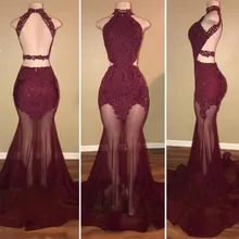 Приталенные платья для выпускного вечера с высокой горловиной и кружевной аппликацией крест-накрест на спине, женские вечерние платья, длинные сексуальные платья на заказ