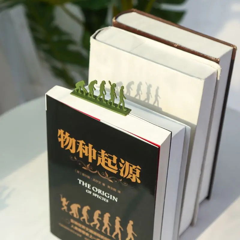 Креативная Теория эволюции Закладка 3D силиконовый держатель книги для чтения канцелярские принадлежности