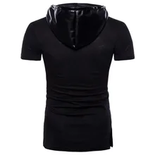 Новая стильная Летняя мужская рубашка с коротким рукавом черного и белого цвета с рисунком модный жилет в стиле ночного клуба