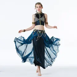 Костюм для танца живота, Новое поступление 2019, набор в этническом стиле, сексуальная танцевальная одежда, одежда для выступлений, костюм