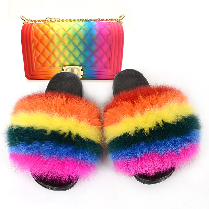 colorful fluffy slides