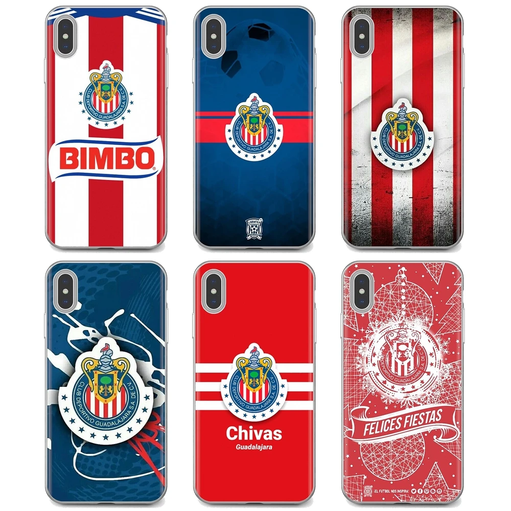 Мягкий чехол из ТПУ с логотипом Chivas de Guadalajara для Huawei Y6 Y5 2019 Xiaomi Redmi Note 4 5 6 7 8 Pro Mi A1 A2 A3