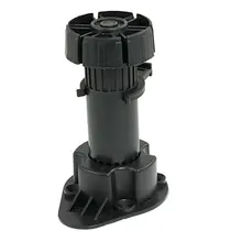 COFA регулируемая высота черный пластиковый шкаф ножка для шкафа