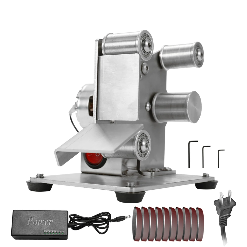 

Multifunctional Grinder Mini Electric Belt Sander Polishing Grinding Machine Cutter Edges Sharpener Belt Grinder Sanding Sale