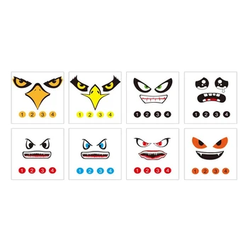

Stickers Set Drone Decals 3M Facial Expression Skins Compatible DJI Mavic Mini Avoiding Birds Clashing, 8 Styles