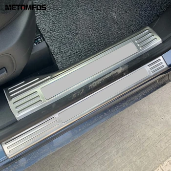 

For Ford Kuga Escape 2020 2021 Door Sill Strip Scuff Guard Plate Protection Trim Sticker Stainless Steel Accessories Car Styling