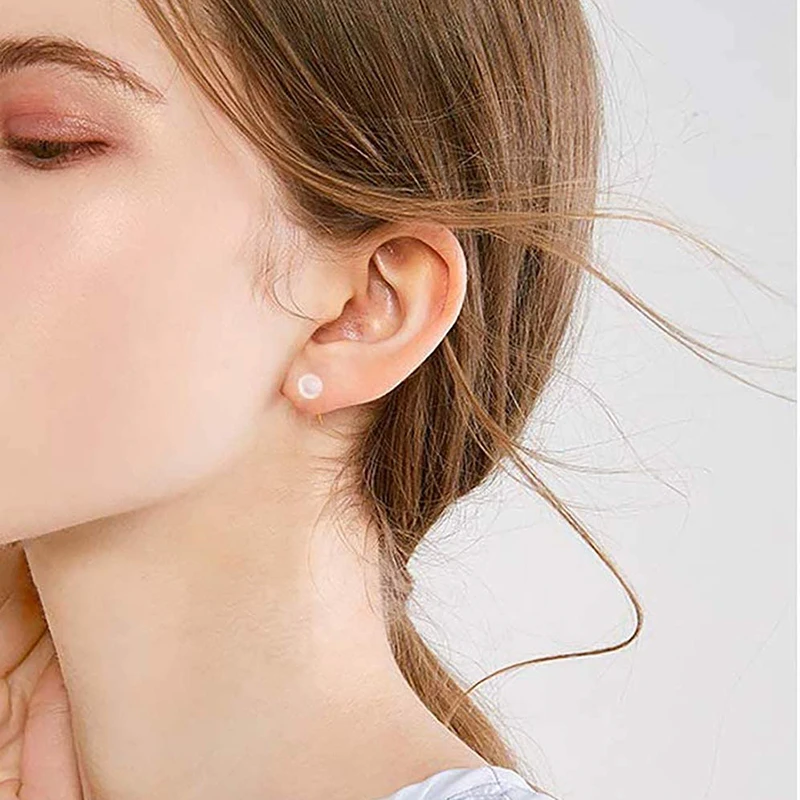 10/6Pcs Clear Transparent Invisible Piercing Lip Rings Cartilage Tragus Ear Soft Sexy Helix Piercing Body Jewelry