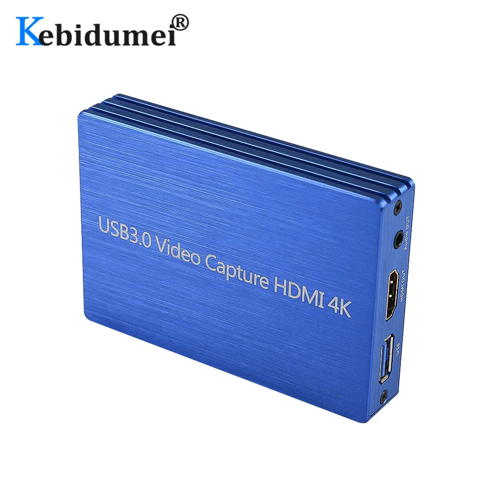 Hot 4K HDMI to USB 3.0 Video Capture Card Dongle 1080P 60fps HD Video Recorder Grabber for OBS Capturing Gaming Live Streaming