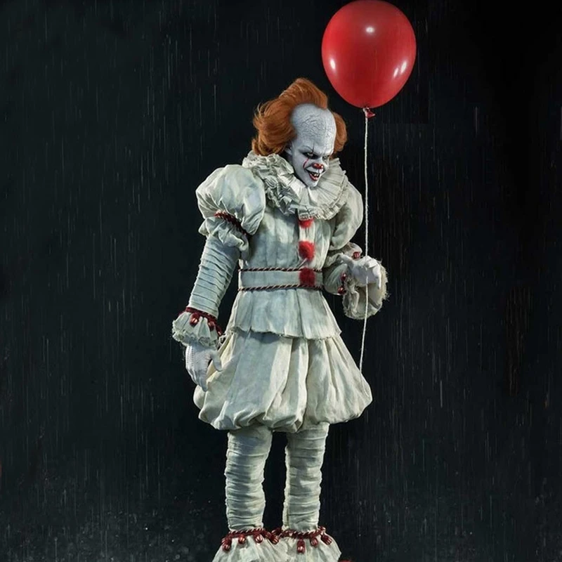 Adult Unisex Clown Pennywise Cosplay Costume Stephen King It Chapter Two Horror Joker Halloween Party C100804A | Тематическая