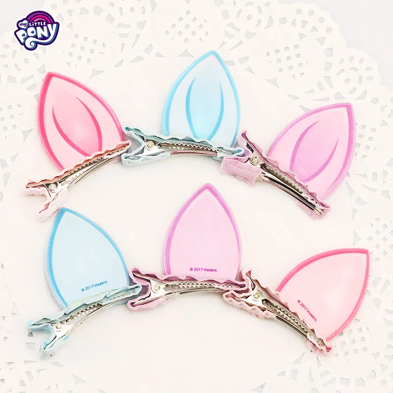 

Hasbro A Pair Of Ears Shape Cartoon My Little Pony Girls Hair Pin Doll Accessories Pony Hair Pin Bow Headwear Birthday Gifts