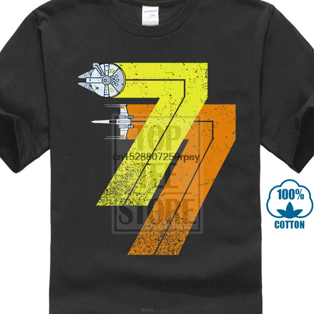 Винтажная Футболка Rebel Born 77 Звездный год 1977 Alliance Falcon Wars забавная футболка