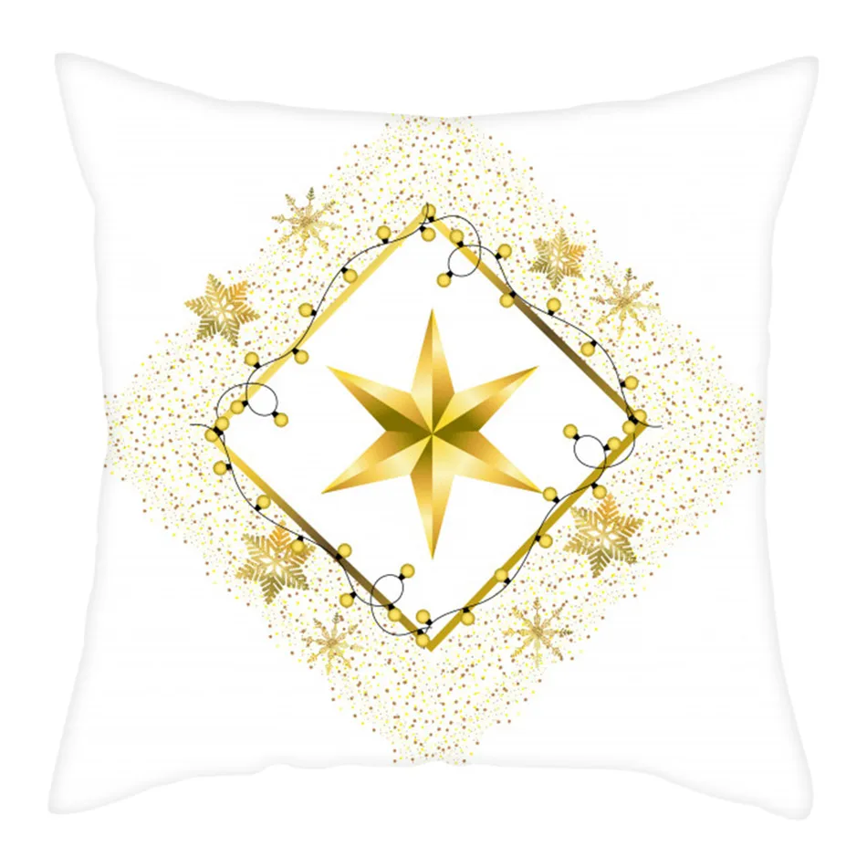 Fuwatacchi Christmas Decoration Cushion Cover Cartoon Pillow Case Home Decorative Pillow Cover for Sofa Car Seat Home Decor