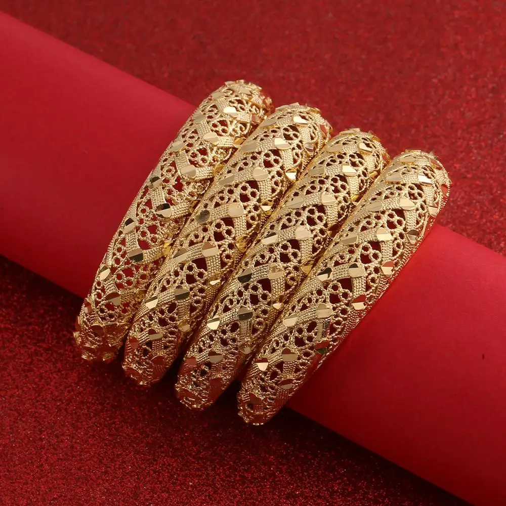 

Hollow Pattern Hot Heart Bracelets Bangles Cuff Wholesale Vintage Ethnic Jewelry for Women Ramadan Jewelry