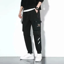 

Men's Overalls Street Casual Hip-Hop Harajuku Style Pocket Spring And Autumn Casual Sports Pants Men's Fashion Cotton Trousers