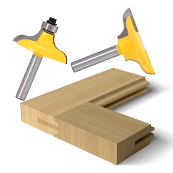 

2Pcs 8mm Shank Door Frame Knitting Edging Router Bit Trimming for Woodwork Power Tools Wood Carving Milling Cutter Dropship