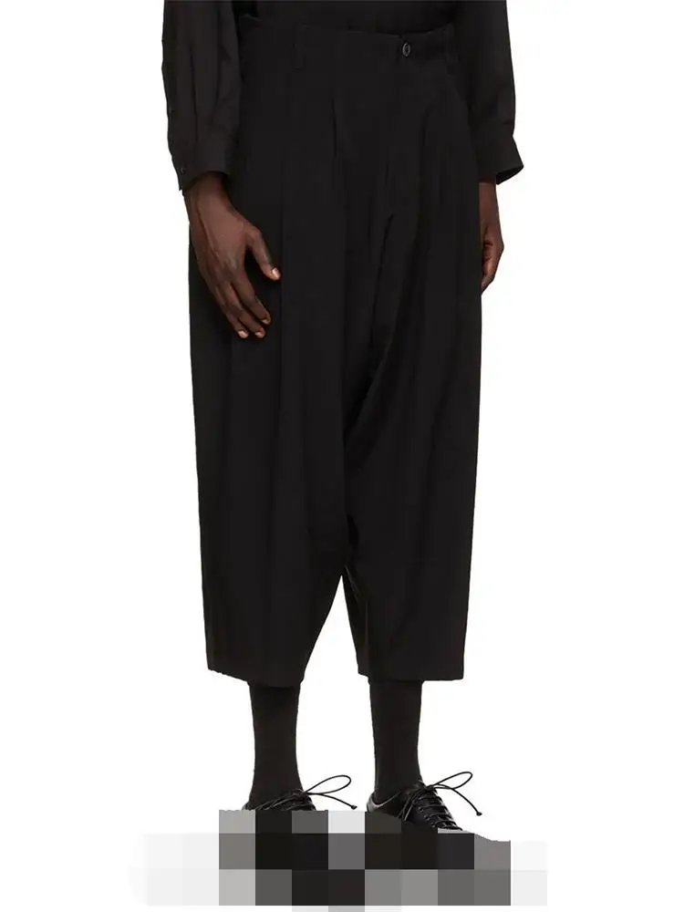 Men's Hanging Gear Harlan Pants Casual Pants Small Foot Pants Spring And Autumn New Black Youth Fashion Large Size Tapered Pants