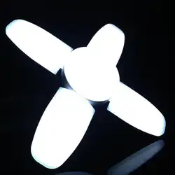 Новый 60 Вт складной Вентилятор лезвие светодиодный подвесной светильник без мерцания B22 E27 светодиодный светильник 110-265 в 360 градусов