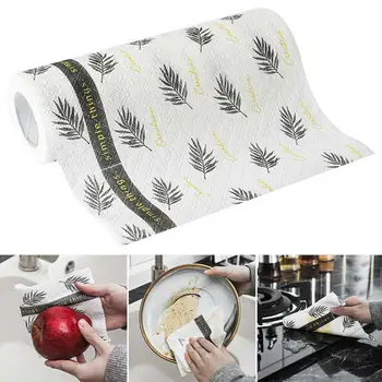 

1 Roll Nordic Kitchen Dishwashing Paper Towel Absorbent Oil-absorbing Paper Wet Kitchen Dry Lazy Paper Tools Paper Kitchen B7Z1