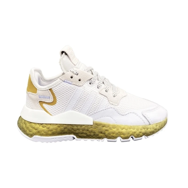 Adidas Nite Jogger W Sepatu Emas Putih 