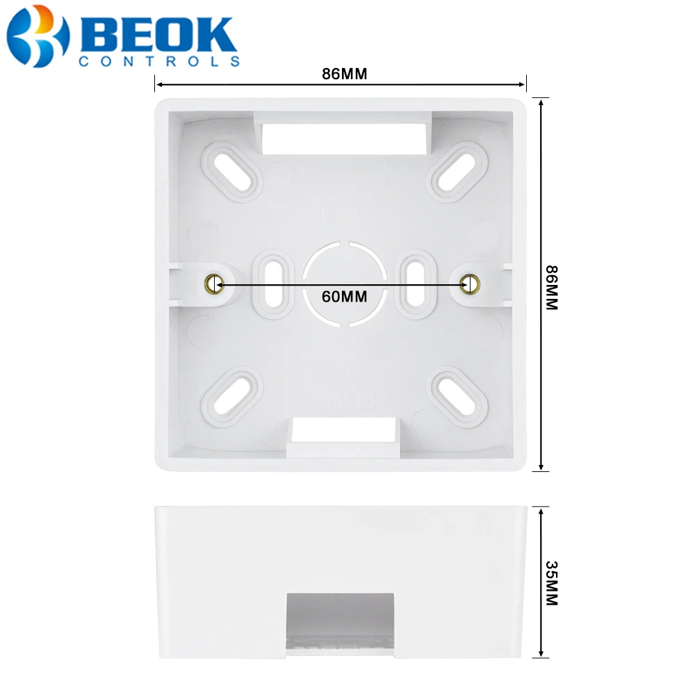beok, para interruptores padrão de 86mm *