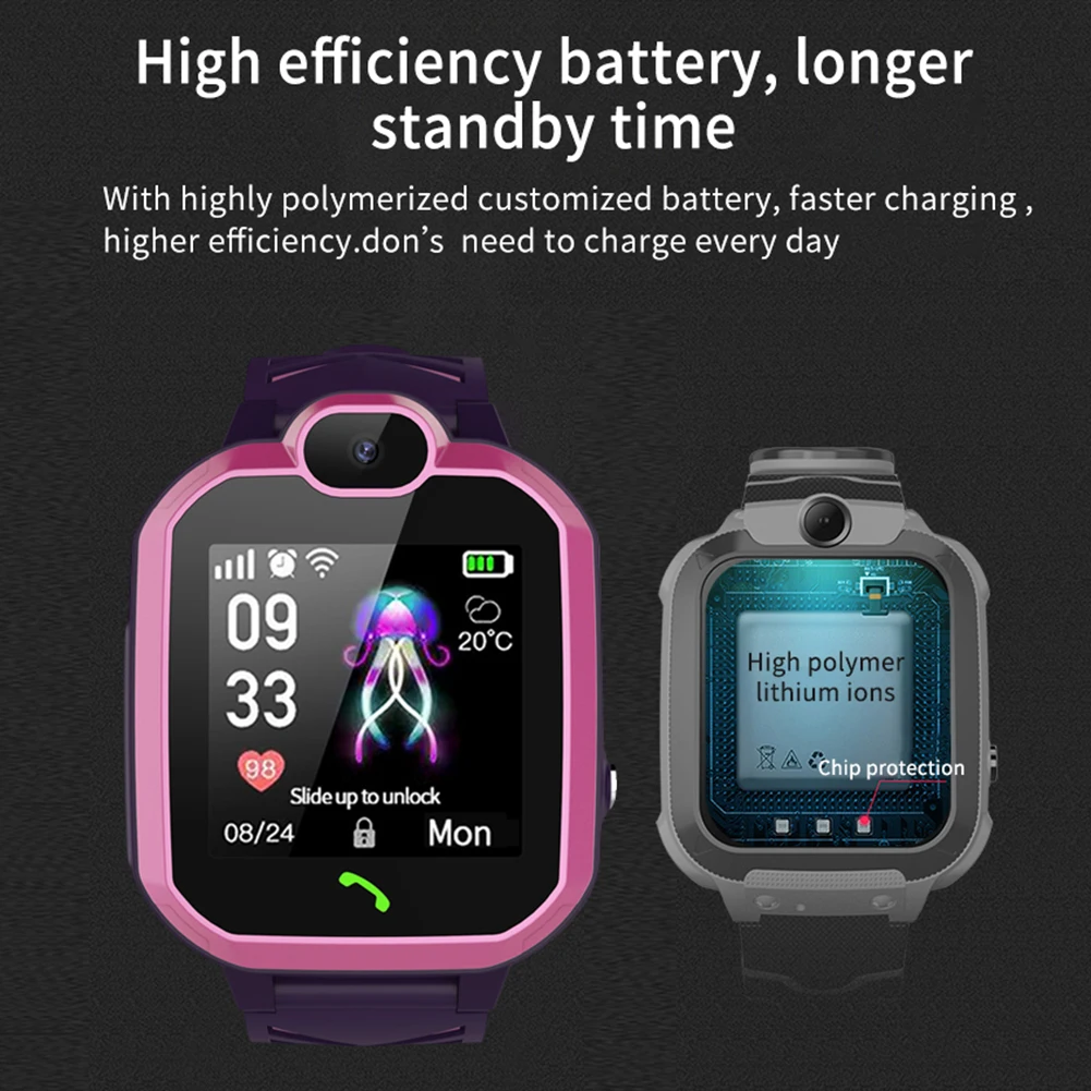 Erilles Smart Watch Wearable Waterproof Running Fitness Tracker Watch Heart Rate Monitor Smart Wristband Pedometer Watch for Kid
