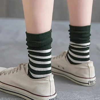 

2020 Spring Autumn Winter Simple fashion Socks Ladies Cotton Striped Stockings High Quality And Durable Colorful Funny Socks