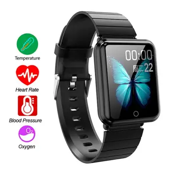 

Multifunction Smartwatch Men Women Temperature Measurement Heart Rate Monitor Fitness Smart Bracelet 2020 new