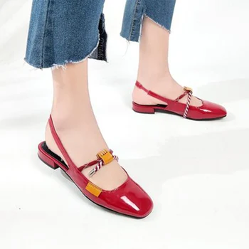

2020 New Style Summer Women Sandals Comforty Woman Low Heel Shoes Fashion Solid Simplicity Casual Joker Women Shoes